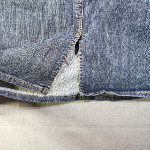 KUT from the Kloth jean pencil skirt women's size 10 denim blue - Picture 11 of 14